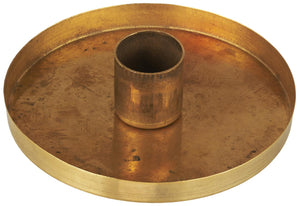 Brass Candle Holder Gloria Dinner Candle Size Large