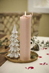 Brass Candle Tray With Edge Large