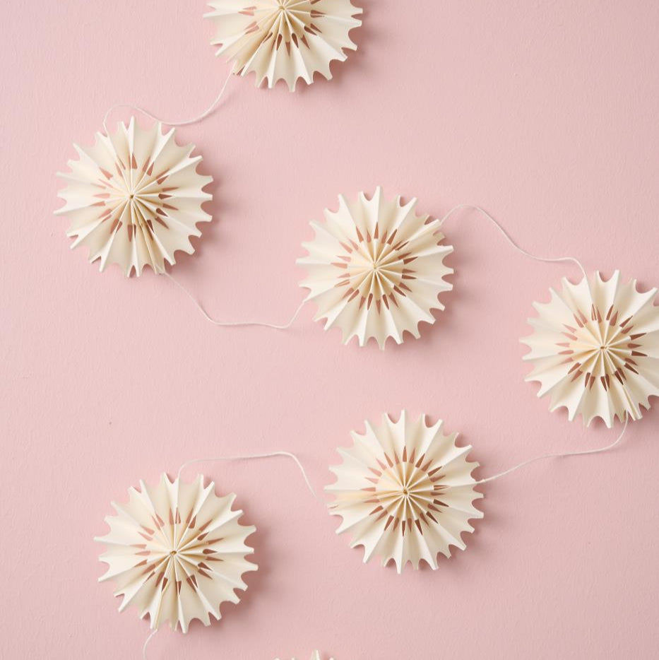 Paper Snowflake Garland for Hanging