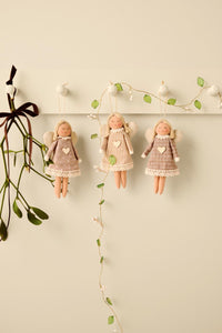 Wire String with Green Leaves