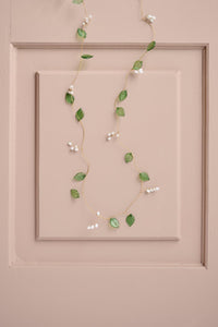 Wire String with Green Leaves