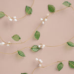 Load image into Gallery viewer, Wire String with Green Leaves
