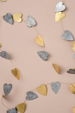 Load image into Gallery viewer, Heart Brass and Metal Garland
