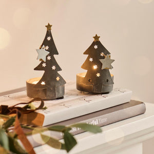 Metal Tree Tea Light Candle Holder
