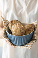 Load image into Gallery viewer, Pot Holder Brown and Natural Checks
