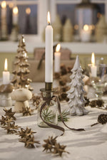 Load image into Gallery viewer, Brass Dinner Candle Bottle Top Holder
