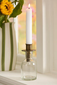 Brass Dinner Candle Bottle Top Holder