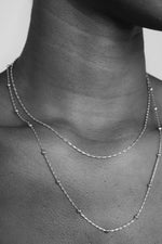 Load image into Gallery viewer, Tala Necklace Silver Double Chain
