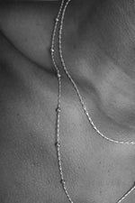 Load image into Gallery viewer, Tala Necklace Silver Double Chain
