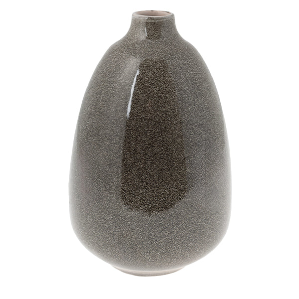 AVIK LARGE BROWN SPECKLED VASE