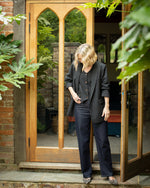 Load image into Gallery viewer, Chalk Wendy Waistcoat Dark Charcoal Pinstripe
