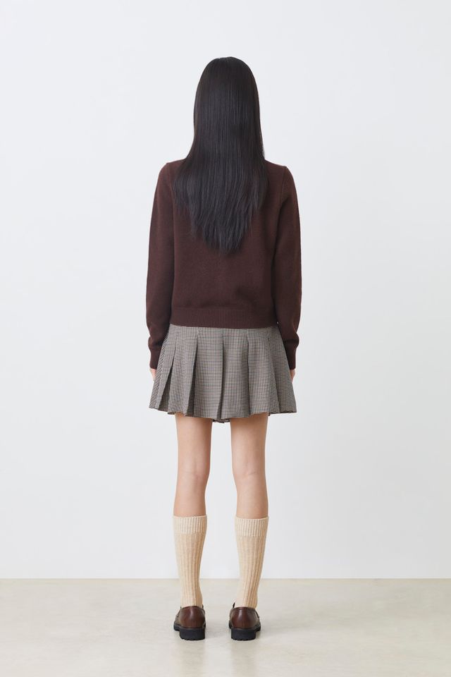 Suncoo Knitted Chocolate Cardigan Geski
