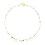 Load image into Gallery viewer, Beaded Necklace With CZ Drops and Gem Stones

