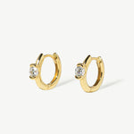 Load image into Gallery viewer, Ziggy Hoop Earrings Gold
