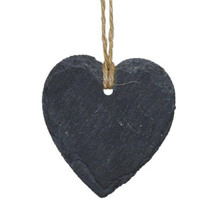 Hanging Heart Slate Tag