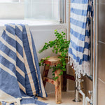 Load image into Gallery viewer, Turkish Cotton Beach Towel  Navy
