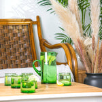 Load image into Gallery viewer, Jebel Recycled Glass Jug - 1L - Green
