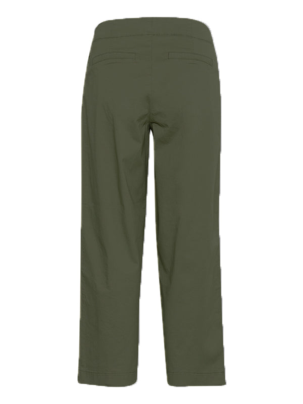 Part Two Netta Barrel Leg Trousers Khaki