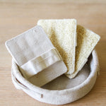 Load image into Gallery viewer, Organic Lifestyle Canvas Rectangle Scrubber With Handle
