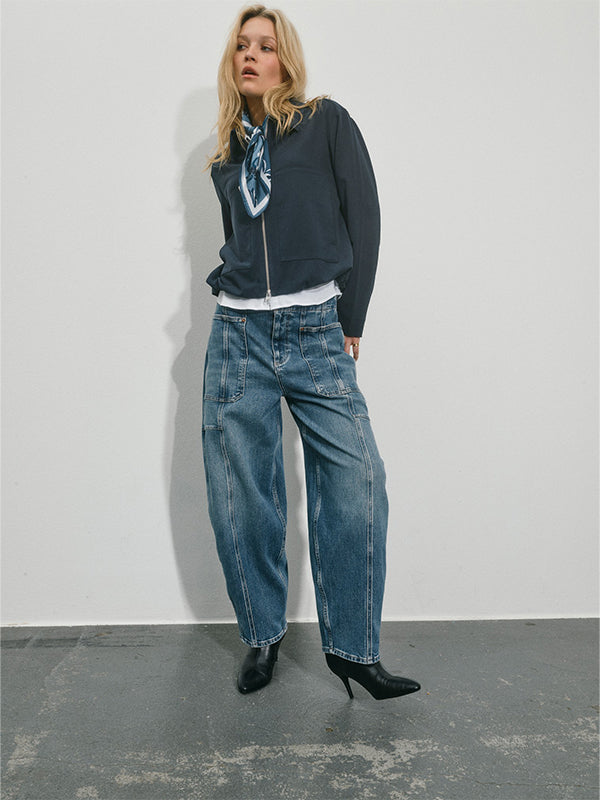 MosMosh Rosy Galleon Jeans Dark Blue