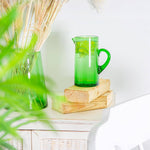 Load image into Gallery viewer, Jebel Recycled Glass Jug - 1L - Green
