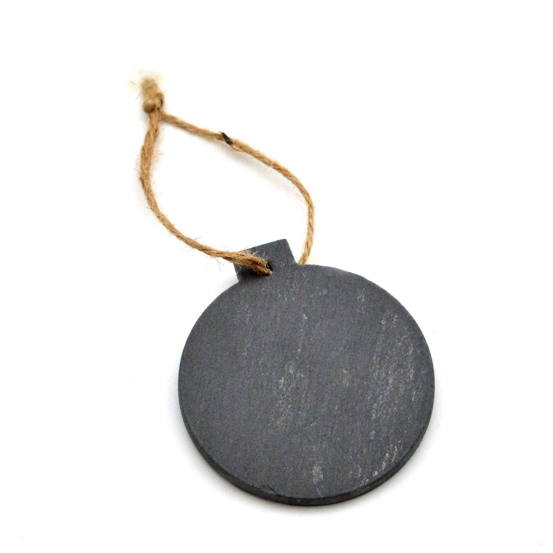 Christmas Tree Slate Decoration or Gift Tag Bauble