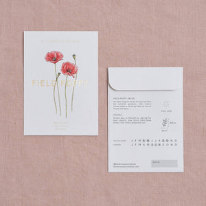 Field Poppy Seed Packet