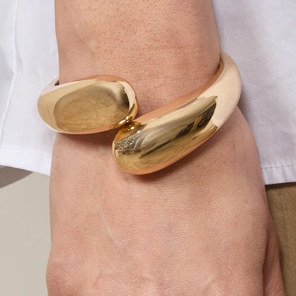 Chalk Cuff Bracelet Gold