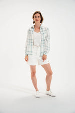 Load image into Gallery viewer, Mat de Misiane Cyclate Checked Shirt Blue
