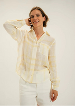 Load image into Gallery viewer, Mat de Misiane Cyclate Checked Shirt Yellow
