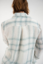 Load image into Gallery viewer, Mat de Misiane Cyclate Checked Shirt Blue

