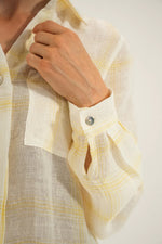 Load image into Gallery viewer, Mat de Misiane Cyclate Checked Shirt Yellow
