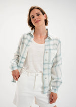 Load image into Gallery viewer, Mat de Misiane Cyclate Checked Shirt Blue
