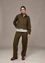 Load image into Gallery viewer, Mat De Misaine Clinfoc Olive Shirt Jacket
