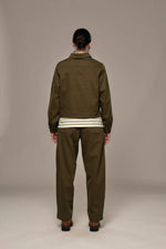 Load image into Gallery viewer, Mat De Misaine Clinfoc Olive Shirt Jacket
