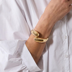 Chalk Cuff Bracelet Gold