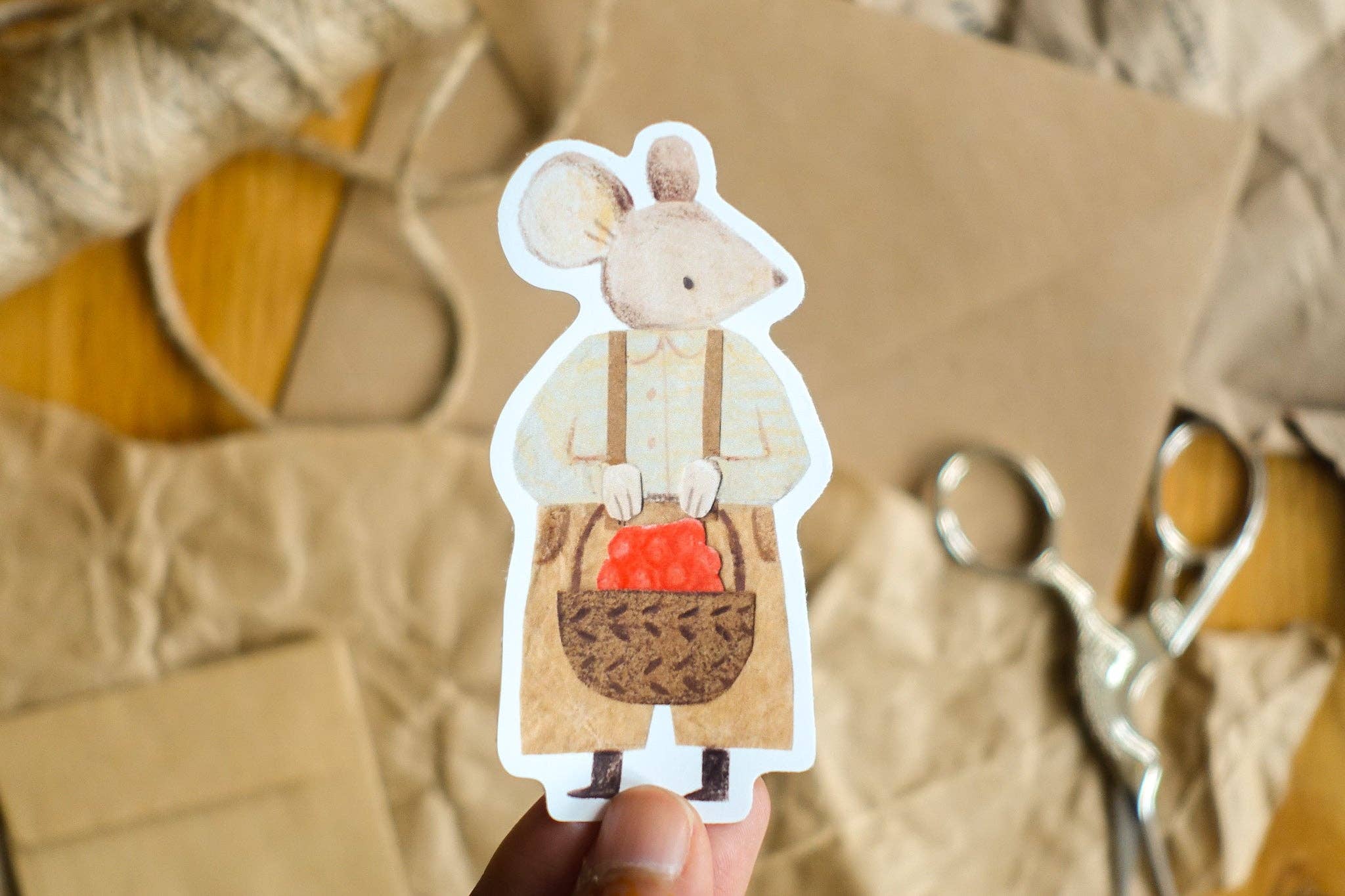 Raspberry Mouse Sticker