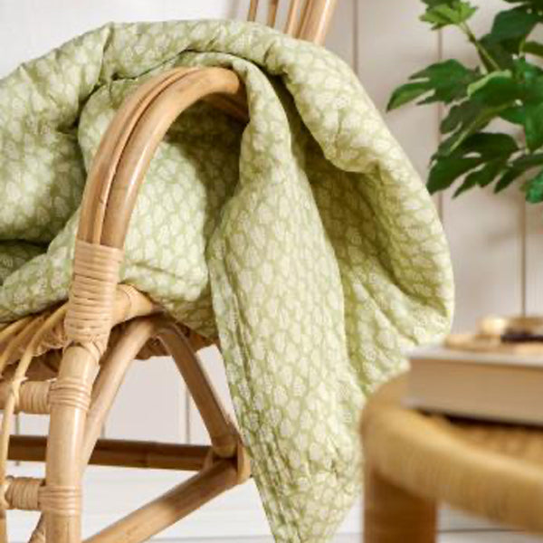Green Printed Cotton Quilt
