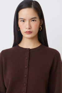 Suncoo Knitted Chocolate Cardigan Geski
