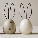 Load image into Gallery viewer, CERAMIC RABBIT EASTER DECORATION VANILLA 18CM
