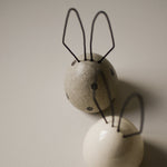 Load image into Gallery viewer, CERAMIC RABBIT EASTER DECORATION VANILLA 18CM
