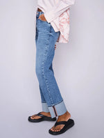 Load image into Gallery viewer, MosMosh Stella Chrome Jeans

