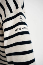 Load image into Gallery viewer, Mat De Misaine Maki Jumper Navy Stripe

