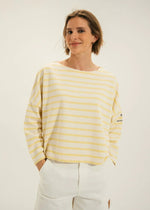 Load image into Gallery viewer, Mat de Misaine Maki Striped Cotton Top Pale Yellow
