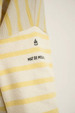 Load image into Gallery viewer, Mat de Misaine Maki Striped Cotton Top Pale Yellow
