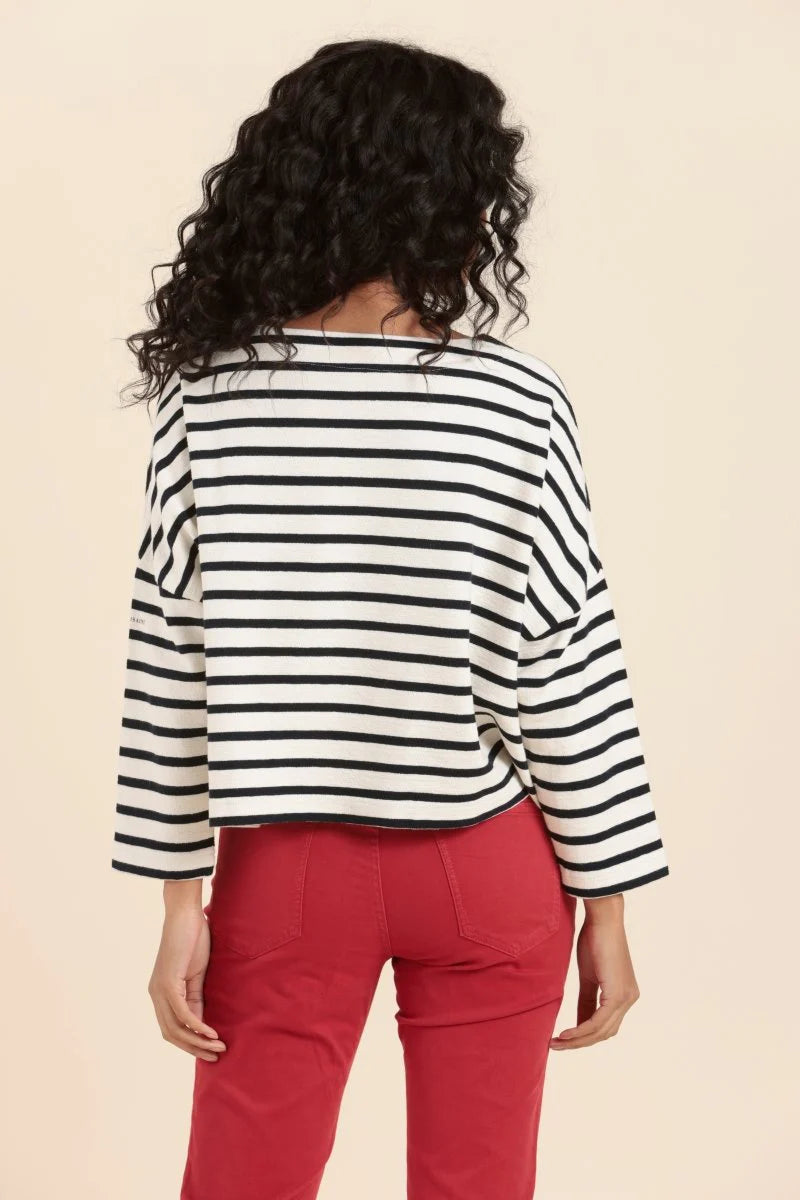 Mat De Misaine Maki Striped Jumper Navy