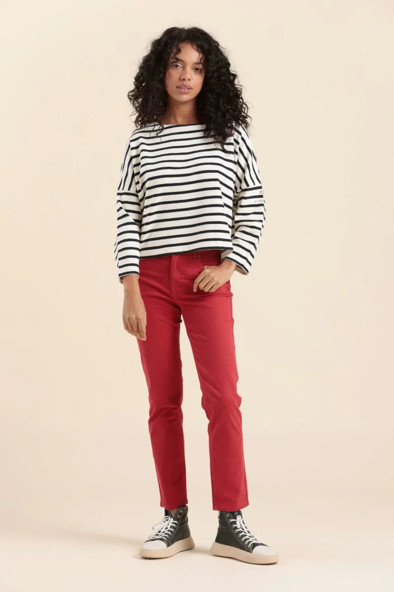 Mat De Misaine Maki Striped Jumper Navy