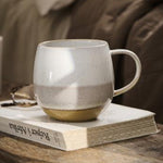 Load image into Gallery viewer, Cerami Mug Mustard Layered Design
