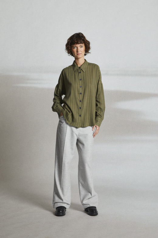 Mat de Misaine Charme Raye Pistache Shirt