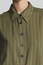 Load image into Gallery viewer, Mat de Misaine Charme Raye Pistache Shirt
